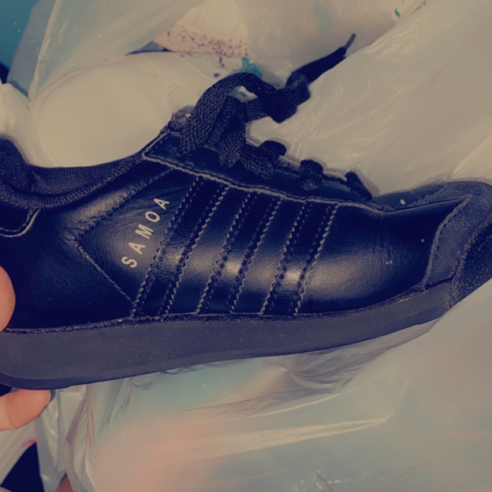 Adidas black shoes